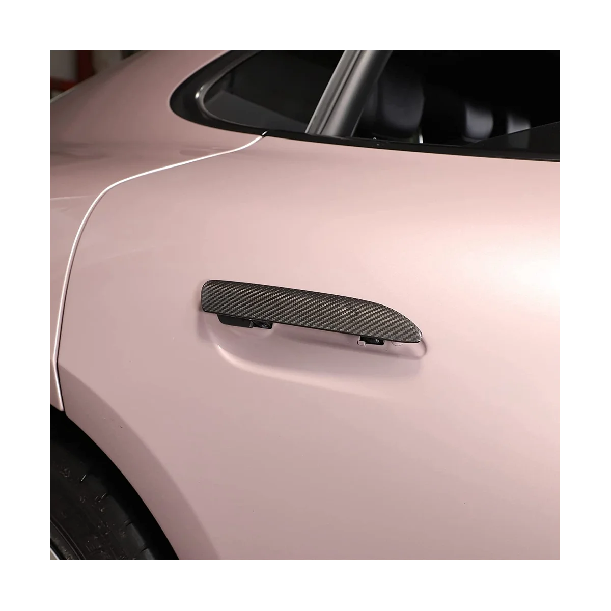 За 911 2019-2022 аксесоари за довършителни работи на външни дръжката на вратата на колата от сух карбон, 2 бр.