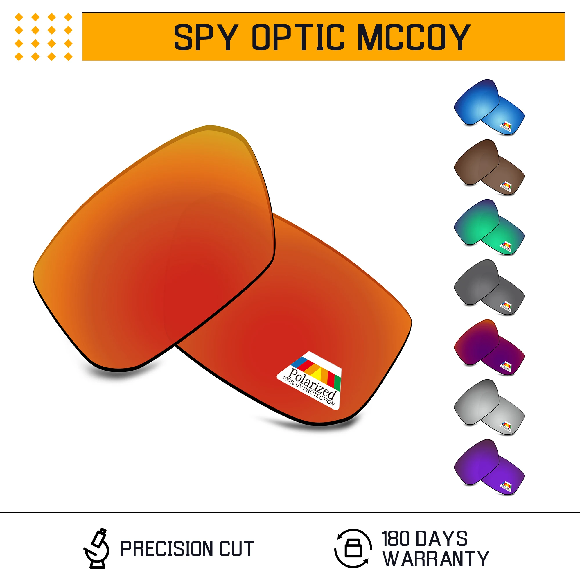 Поляризирани сменяеми лещи Bwake за слънчеви очила Spy Optic МАККОЙ в рамките на Няколко опции