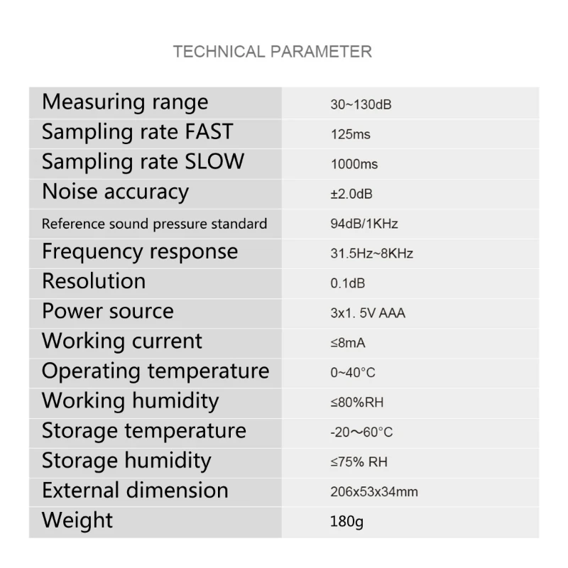 Цифров Измерител на нивото на звука-Дървар с LCD дисплей, Уред за измерване на звуково шума на 30-130 db, Мини-М DB, Екологичен Тестер, Аларма