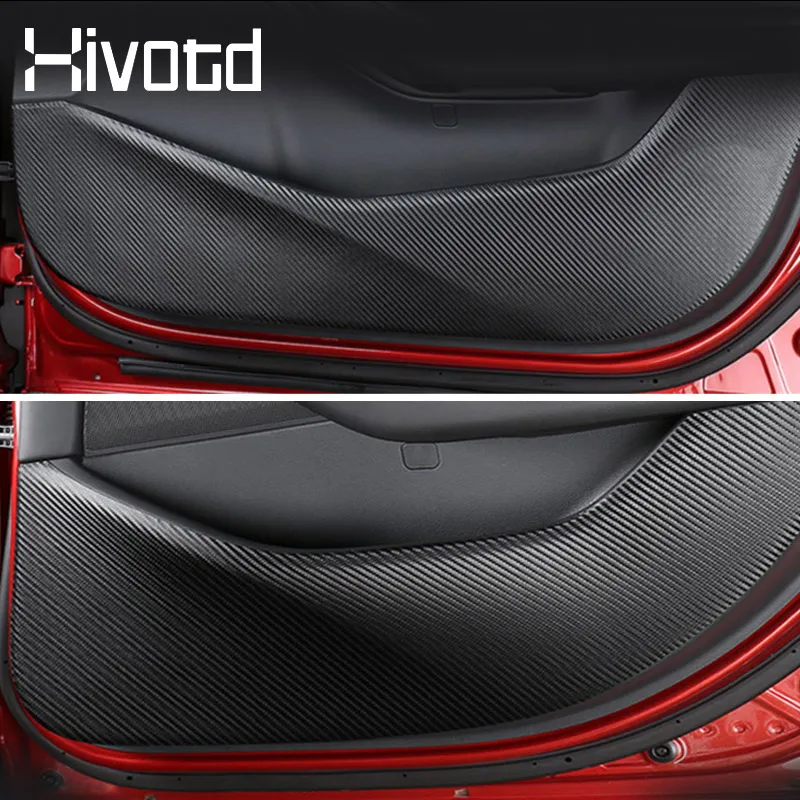 Hivotd За Mazda 3 Bp 2022 2020 2021 2019 Аксесоари За Автомобили Тампон На Вратата От Въглеродни Влакна, Защитно Фолио За Вътрешна Декорация