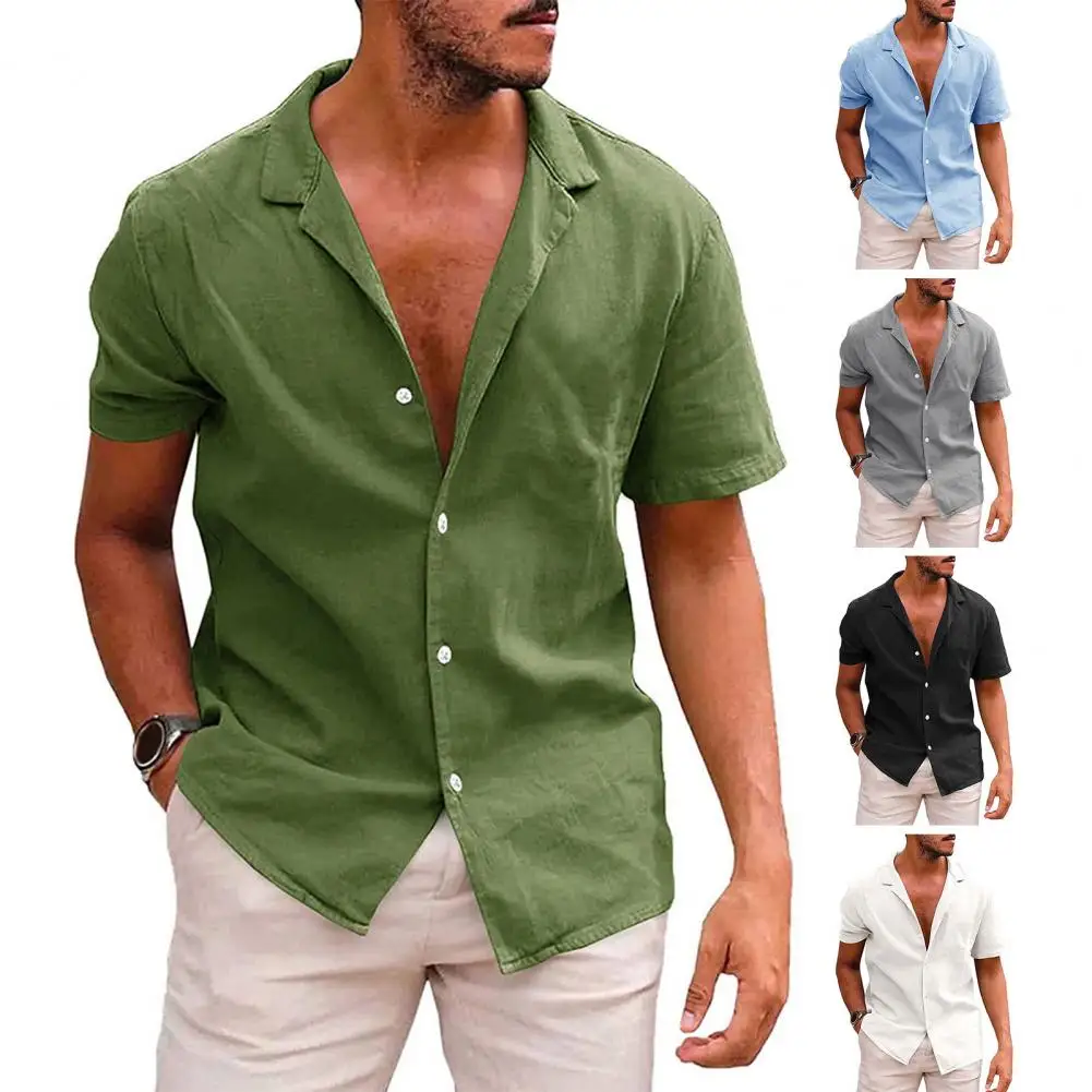 Модерна плажна риза S-2XL, мъжки офис риза с отложным яка, мъжки офис риза с ревери, ежедневни облекла, градинска облекло