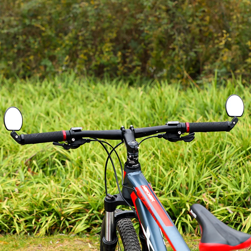 PCycling Кормило огледало за обратно виждане с въртене на 360 ° Сгъваема пътен планинско колоездене Отразяващо огледало Екипировка за езда 1бр