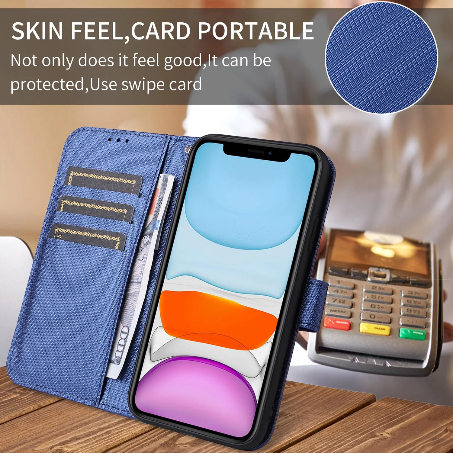 За Infinix Hot 20 Play 20S 12 Pro 20i чанта-портфейл с магнитна панти капак-фолио с държач за карти