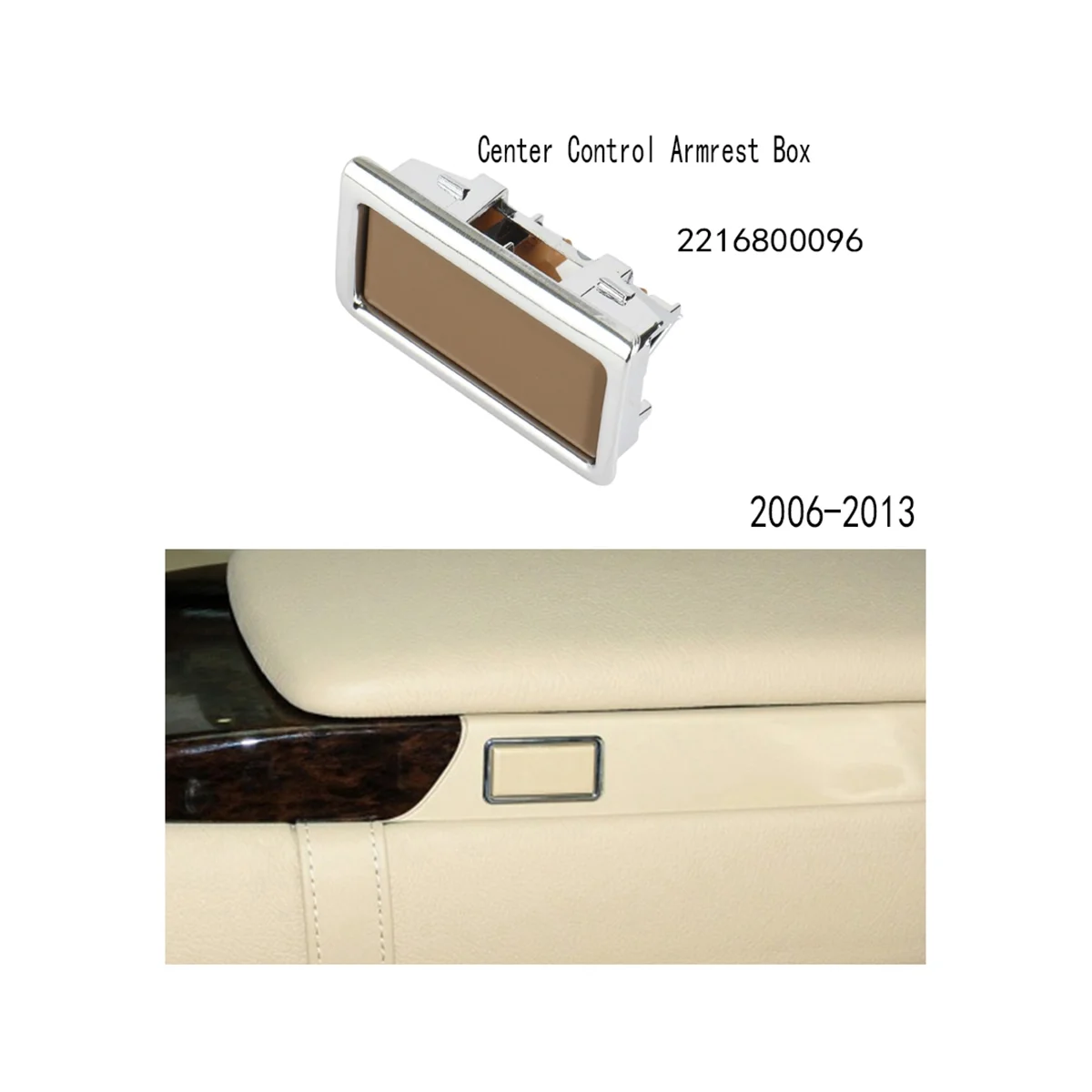 Централен ключ на кутията за управление на подлакътник за Mercedes Benz S Class W221 2006-2013 2216800096