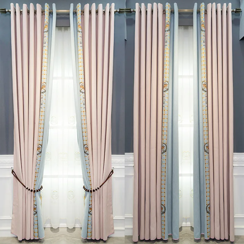 Луксозни постмодернистские зашити висококачествени кадифени завеси за по-топлите цветове, плюшени завеси в хола и спалнята