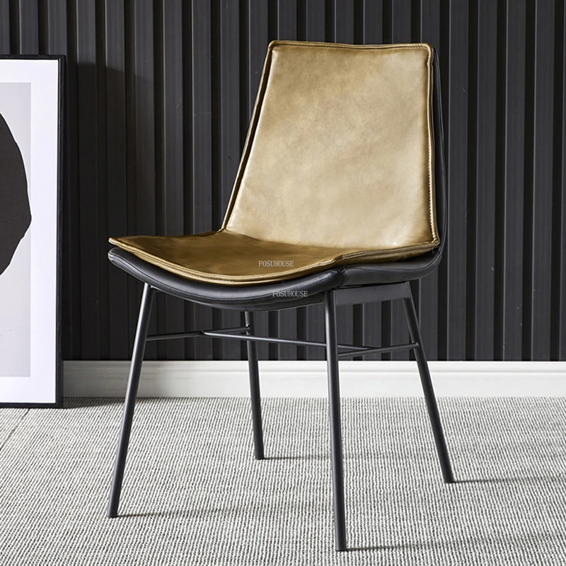 Италиански Леки Луксозни трапезни столове, Мебели за дома трапезария, дизайнерски стол за сядане с облегалка в кафенето, минималистичен стол за ресторант
