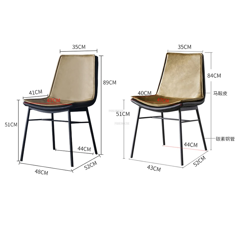 Италиански Леки Луксозни трапезни столове, Мебели за дома трапезария, дизайнерски стол за сядане с облегалка в кафенето, минималистичен стол за ресторант