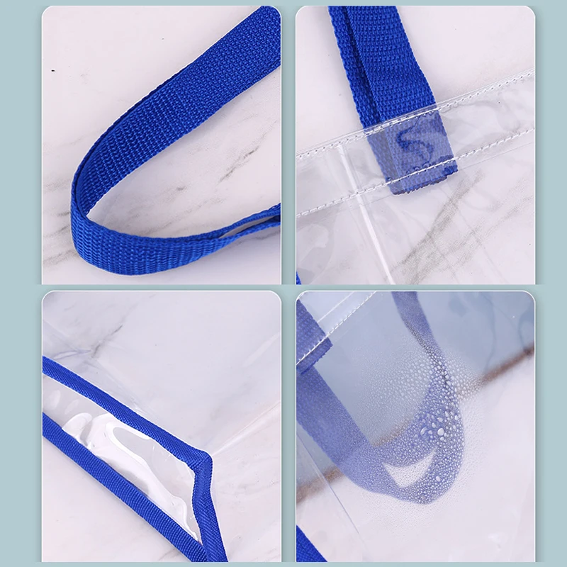 Преносим водоустойчив косметичка от PVC 3 размера Пътна чанта за съхранение с голям капацитет Прозрачна Пазарска чанта Дамски косметичка 2021