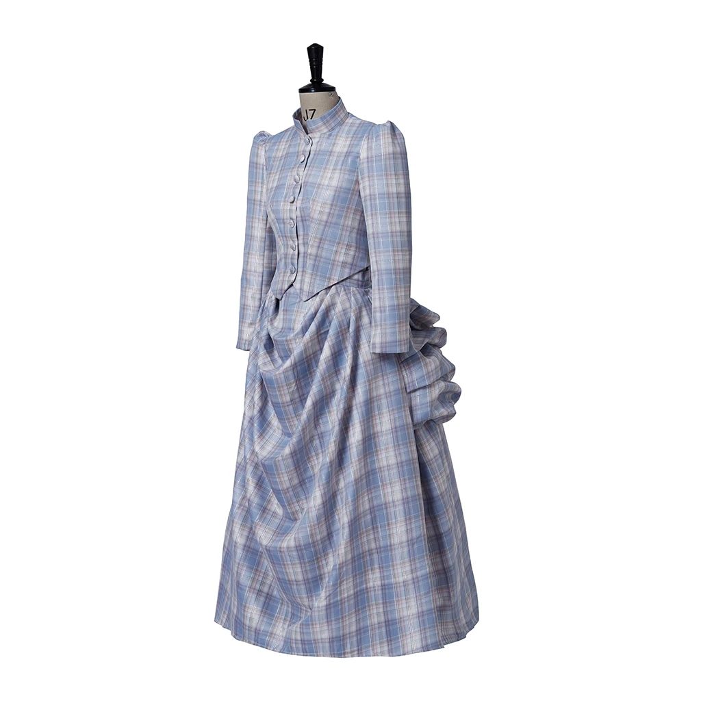 Викторианската суета на 1860-те години, бална рокля в викторианската шотландскую клетка, рокля на гражданската война, рокля Южна красавица, сутринта на коледа ретро рокля, рокля