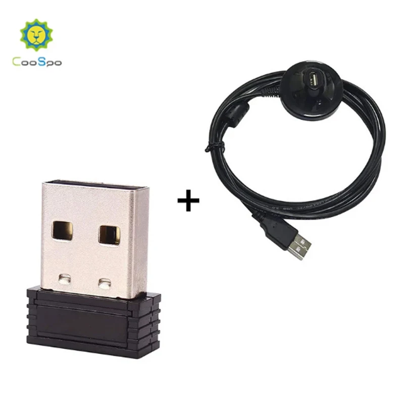 CooSpo USB ANT + Сензор за Предавателя COOSPOANT + Адаптер USB памет TrainerRoad за обновяване на велотренажера Garmin Zwift Wahoo Bkool