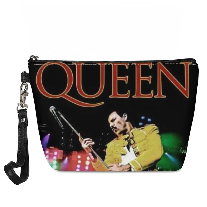 2023, Модни група Queen, снимка на Фреди Меркюри, Косметичка с цип, Многофункционална Дамска чанта, Малка Женска Козметика