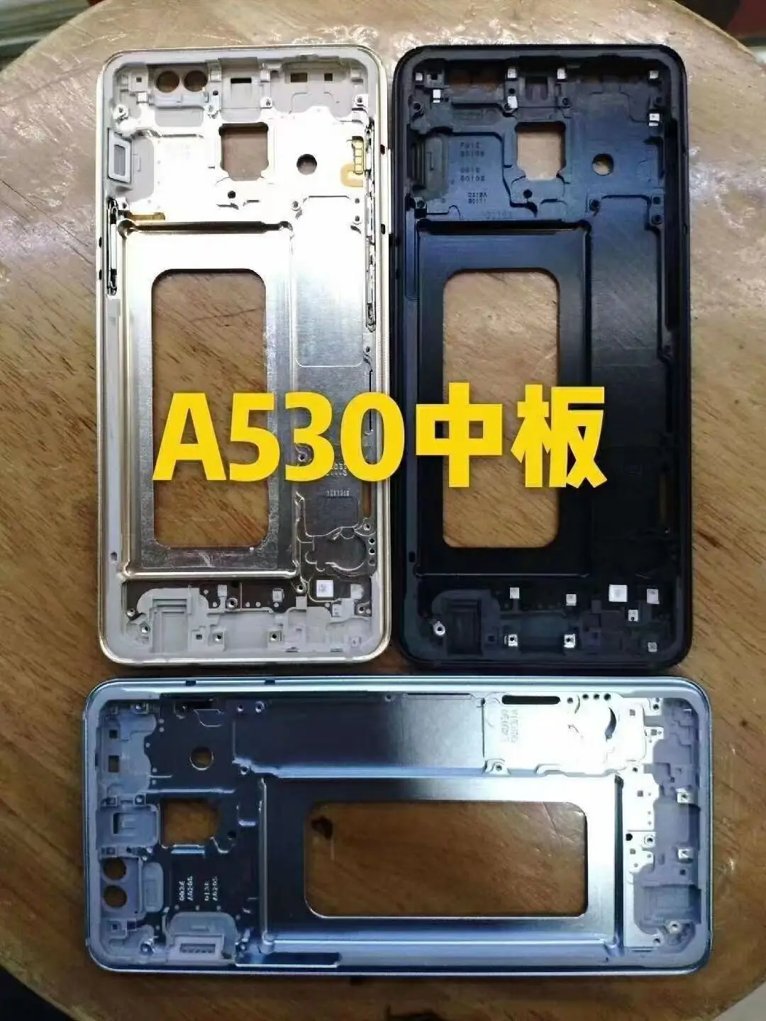 За Samsung Galaxy A8 2018 A530 средната рамка, плоча bezel Капак корпус със странични бутони Резервни части