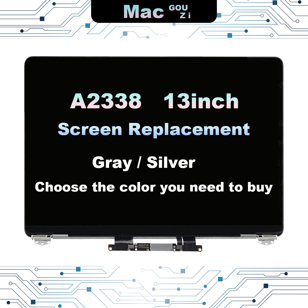 MACGOUZI Маркова НОВОСТ За Apple MacBook Pro, за Подмяна на 13-инчов екран Retina A2338 2020, LCD дисплей EMC 3578, на цял екран дисплей в Събирането на