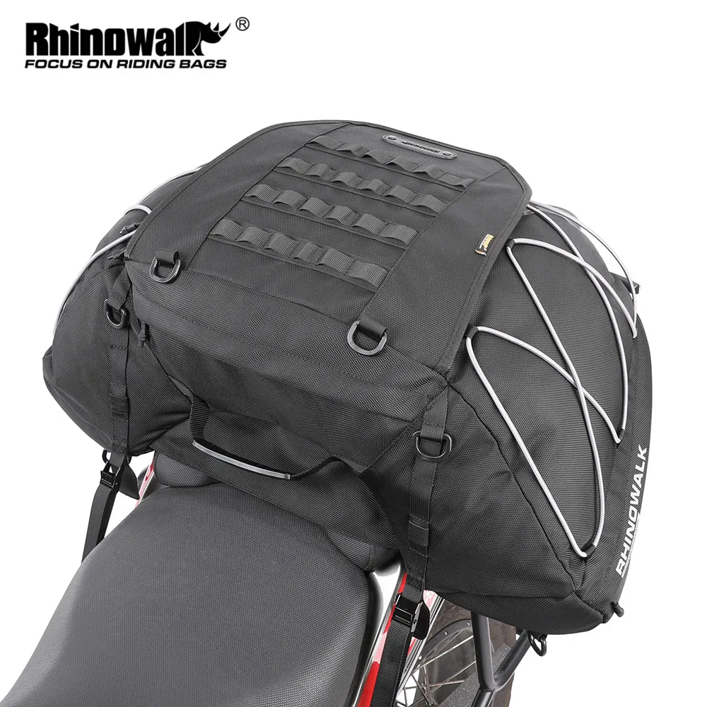 Мотоциклетът седельная чанта Rhinowalk, водоустойчив 35Л-50Л, моторна чанта за задна седалка, разтегателен, голямо голям транспортна чанта за багаж на открито