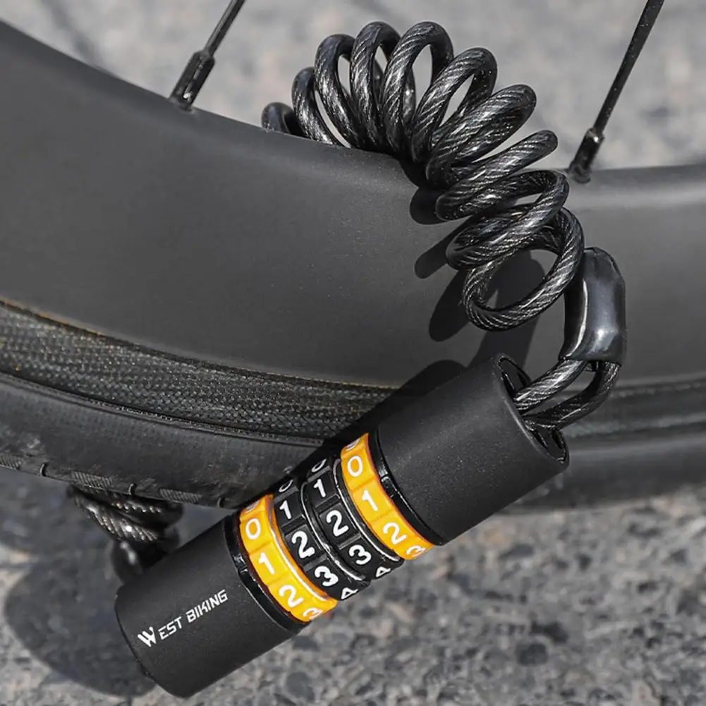 Безопасно заключване за шлем, кабел за заключване от с сплав, водоустойчив, със защита от надраскване, заключване за колоездене кабел, противоугонный