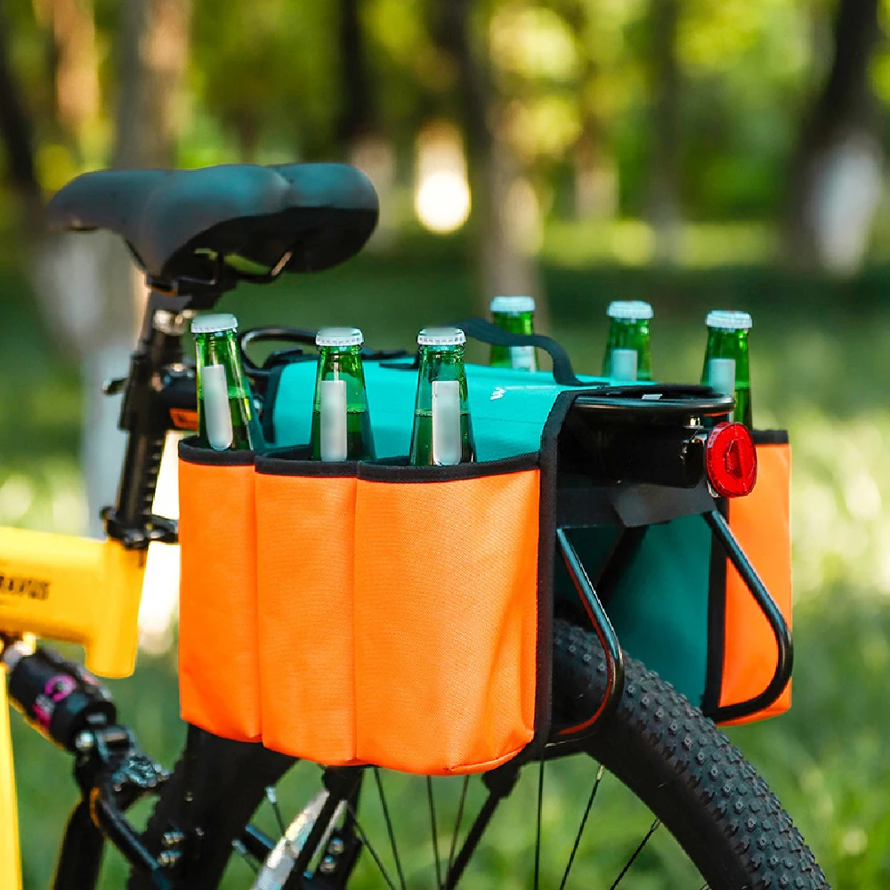 Чанта за бутилка с напитка на задната седалка на мотора, Държач за чаши за напитки, Велосипедна Чанта за съхранение на Бутилки за вода, Рафт за багажника на велосипеда, Чанта за бутилки