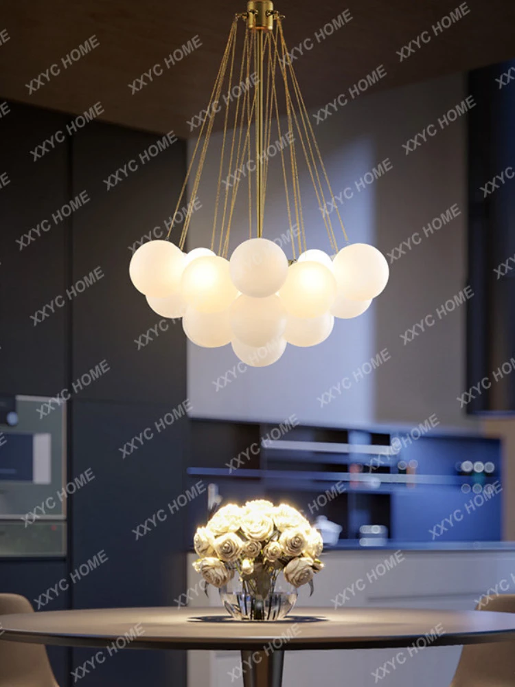 Модерни полилеи от черно злато Стъклени осветителни балони Стъклена led подвесная лампа за хранене, кът за Декорация на спалнята