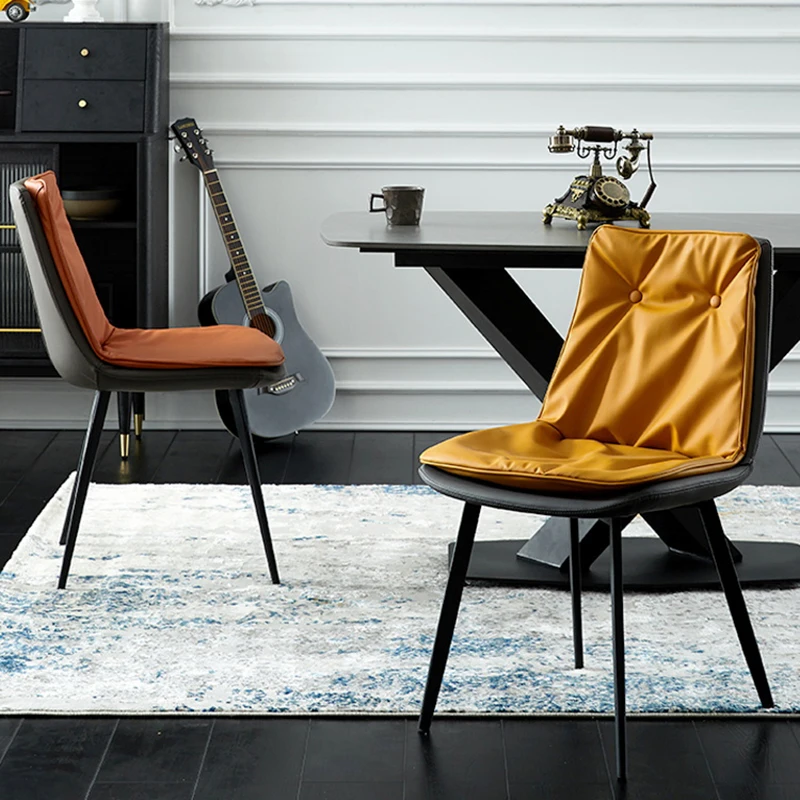 Луксозно кресло за спалня в скандинавски стил, Дизайнерски офис, Съвременно Обяд ергономичен стол, Реколта подови комплекти градински мебели Silla Comedor