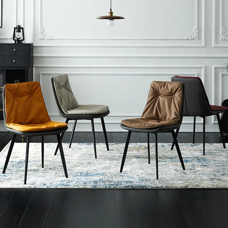 Луксозно кресло за спалня в скандинавски стил, Дизайнерски офис, Съвременно Обяд ергономичен стол, Реколта подови комплекти градински мебели Silla Comedor