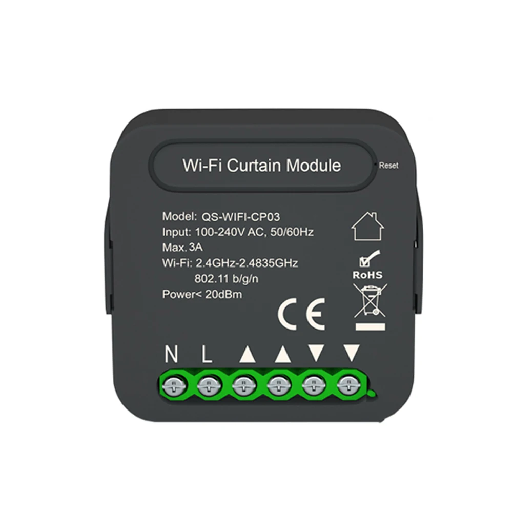 QS-WIFI-CP03 Sasha WiFi Интелигентен Модул Превключване на щори Модул за Промяна на домашни пердета, Съвместно използване на мобилни устройства
