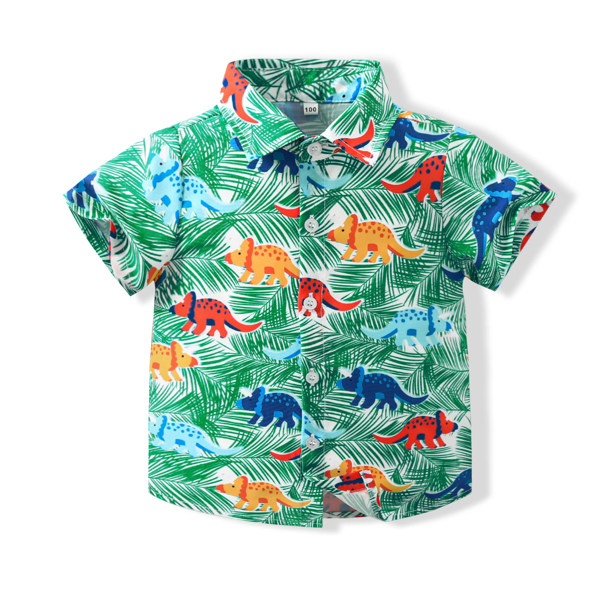 Риза с копчета за по-малките момчета, тениска с къс ръкав, блузи, ковбойская ежедневни тениска, летни дрехи