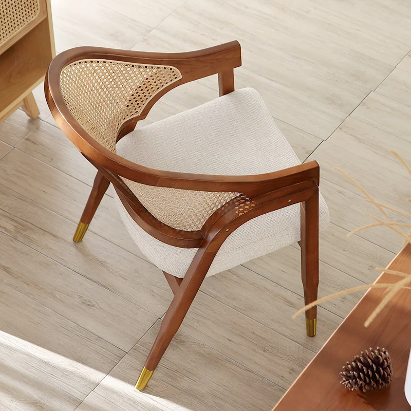 Скандинавските Луксозни Трапезни столове Стол Модерен Дизайнерски кът за стол от ратан за почивка Muebles De Cocina Предмети от бита WZ