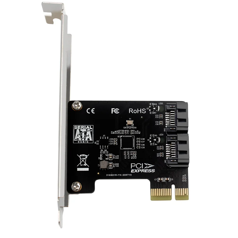PCIE 4X SATA порта SATA 3,0 PCI-E контролер Pci Express множител карта за разширяване на 6 Gbit/с Допълнителна карта Странично Raid Поддръжка
