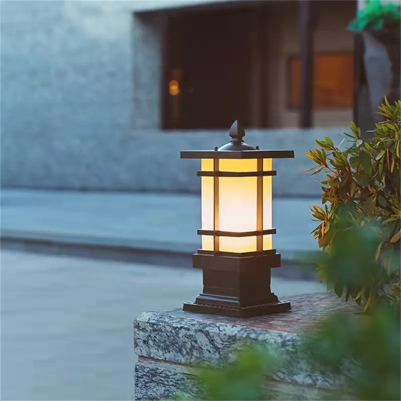 Лампа за Косене на SOURA Outdoor Retro Осветява Класически Водоустойчив Къща за Украса на Градината на Вила
