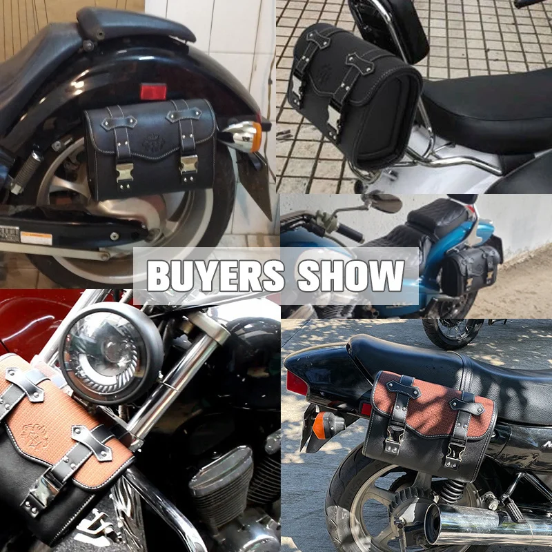 Водоустойчив и устойчив на високи температури подвесная чанта за езда с фиксирана метална катарама от изкуствени тъкани, тежкотоварни странична чанта за мотоциклет