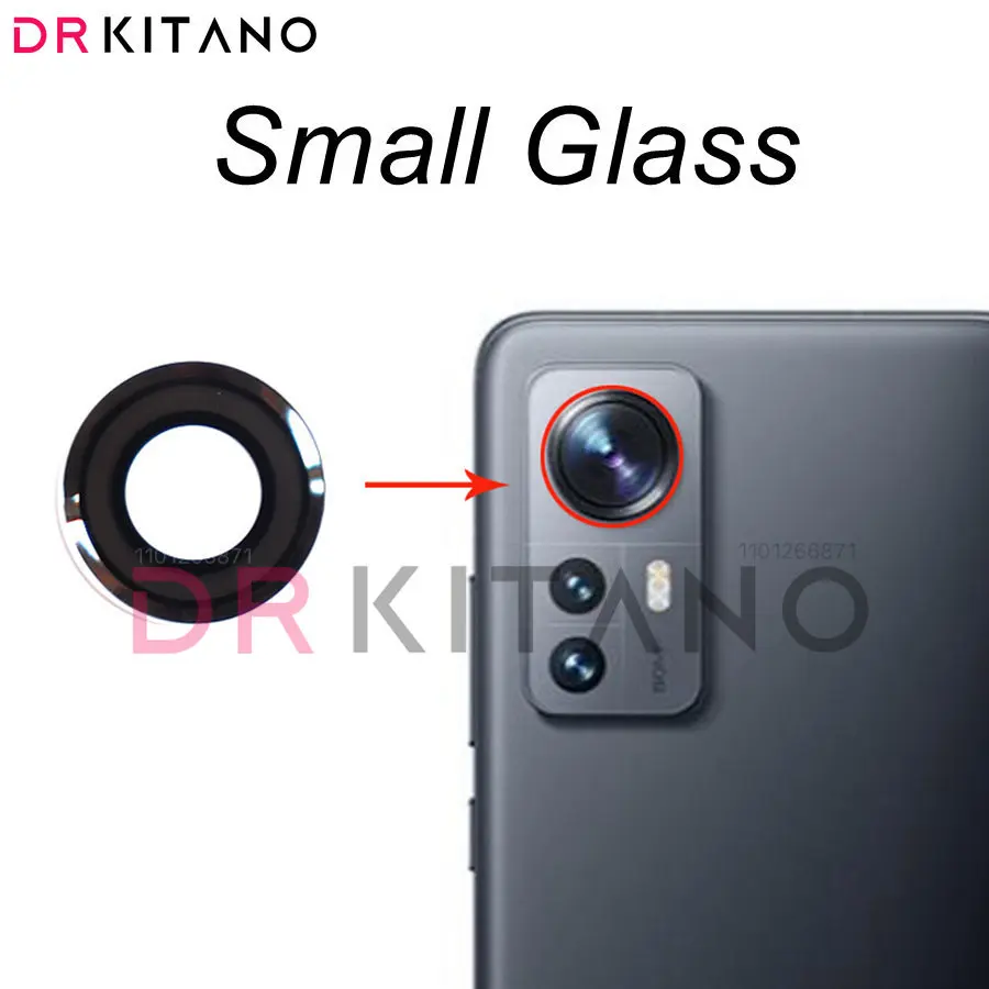 Стъклена леща задната камера за Xiaomi 12 12X12S, замяна на кутията на фотоапарата + лепило 2201123G 2201123C 2112123AC