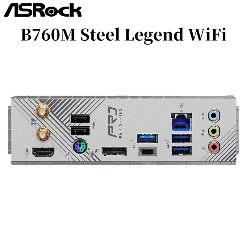 Дънната платка на ASRock B760M Pro RS/D4 WiFi LGA 1700 DDR4 128 GB 5333 Mhz С Поддръжка на Intel 13th и 12th за настолни КОМПЮТРИ PCIe 4.0 Нова