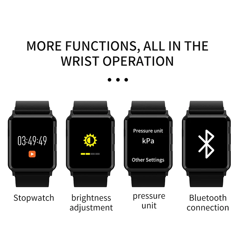 2021 новата версия на смарт часа за здравето на възрастните хора с поддръжка на телефона, измеряющих кръвно налягане, хронометър, подсчитывающий стъпки за Bluetooth, спортен часовник