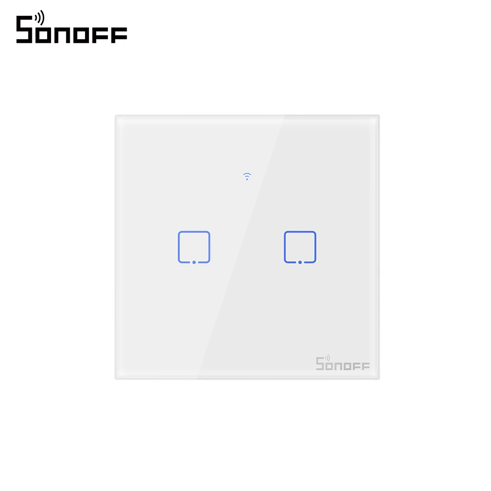 Sonoff T0/Т1 ЕС Умен Wifi монтиран на стената lcd Сензорен Прекъсвач светлина 1/2/3 Банда Touchscreen/WiFi/433 RF/APP дистанционно Управление на Умен Дом и Работа с Алекса