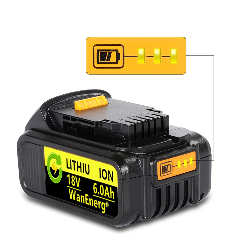 Батерия за електрически инструменти Lupuk-18v, 6,0 Ah, за електроинструменти 18/20, dcb180 dcb181 dcb182 dcb201 dcb201-2 dcb200-2 dcb204-2 L50 и т.н