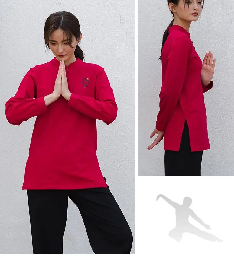 3 цвята женски висококачествен костюм за йога, дрехи за фитнес зала за медитация, дрехи за фитнес, униформи кунг-фу, тай-чи