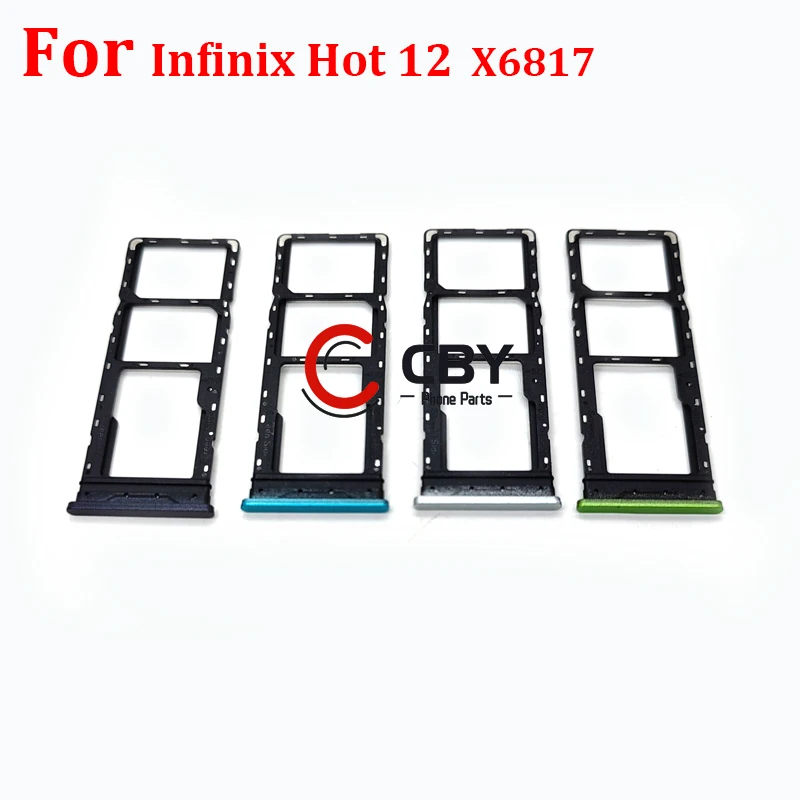 За Infinix Hot 12 X6817 12i X665 Hot 20 4G X6826 5G X666 X666B Четец на Sim карти на Притежателя Слот за Тава Сим-карта Адаптер