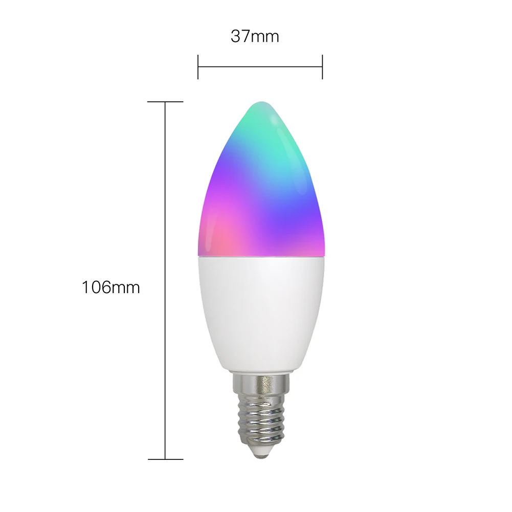 Умна крушка ZigBee с дистанционно / гласов контрол E14, като основната свещ-лампа