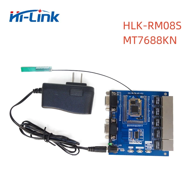 MT7688KN HLK-RM08S Модул рутер wifi модул комплект чипсет за Безжична сериен ethernet сериен порт UART модул за автоматизация на умен дом