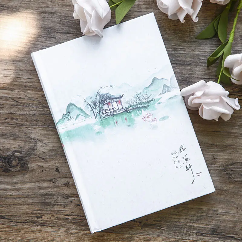 Нов цветен бележник с вътрешната страница, творчески дневник в китайски стил, книги в твърди корици, седмичен, наръчник, Албум за изрезки, красив подарък