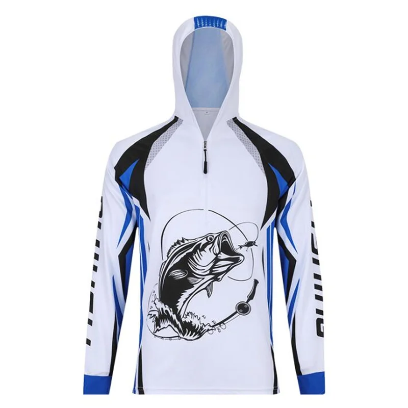 Анти-UV Риболовен трико с дълъг ръкав, професионална дишаща бързосъхнеща hoody за риболов, градинска мъжки дрехи, палто за риболов