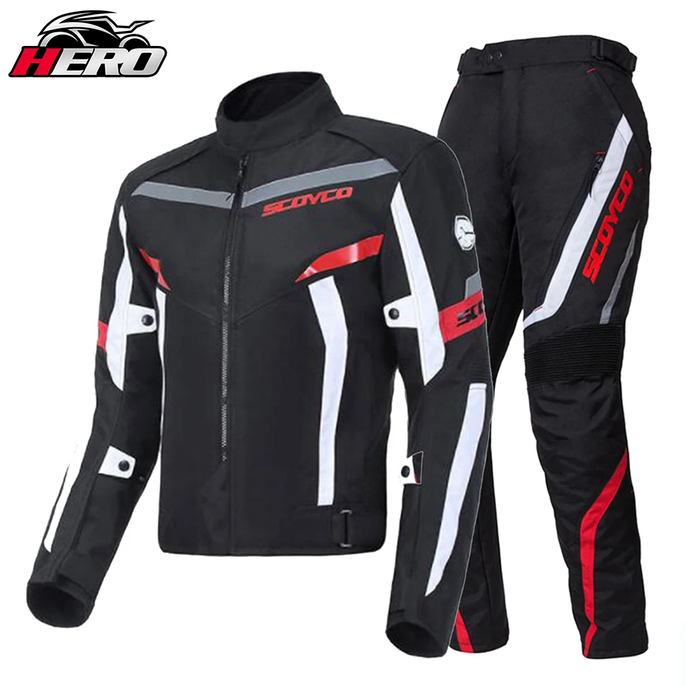 Водоустойчив мотоциклетът яке, комплект панталон, Износостойкая светоотражающая защитно облекло за мотокрос, мъжко мотоциклетное екипировка