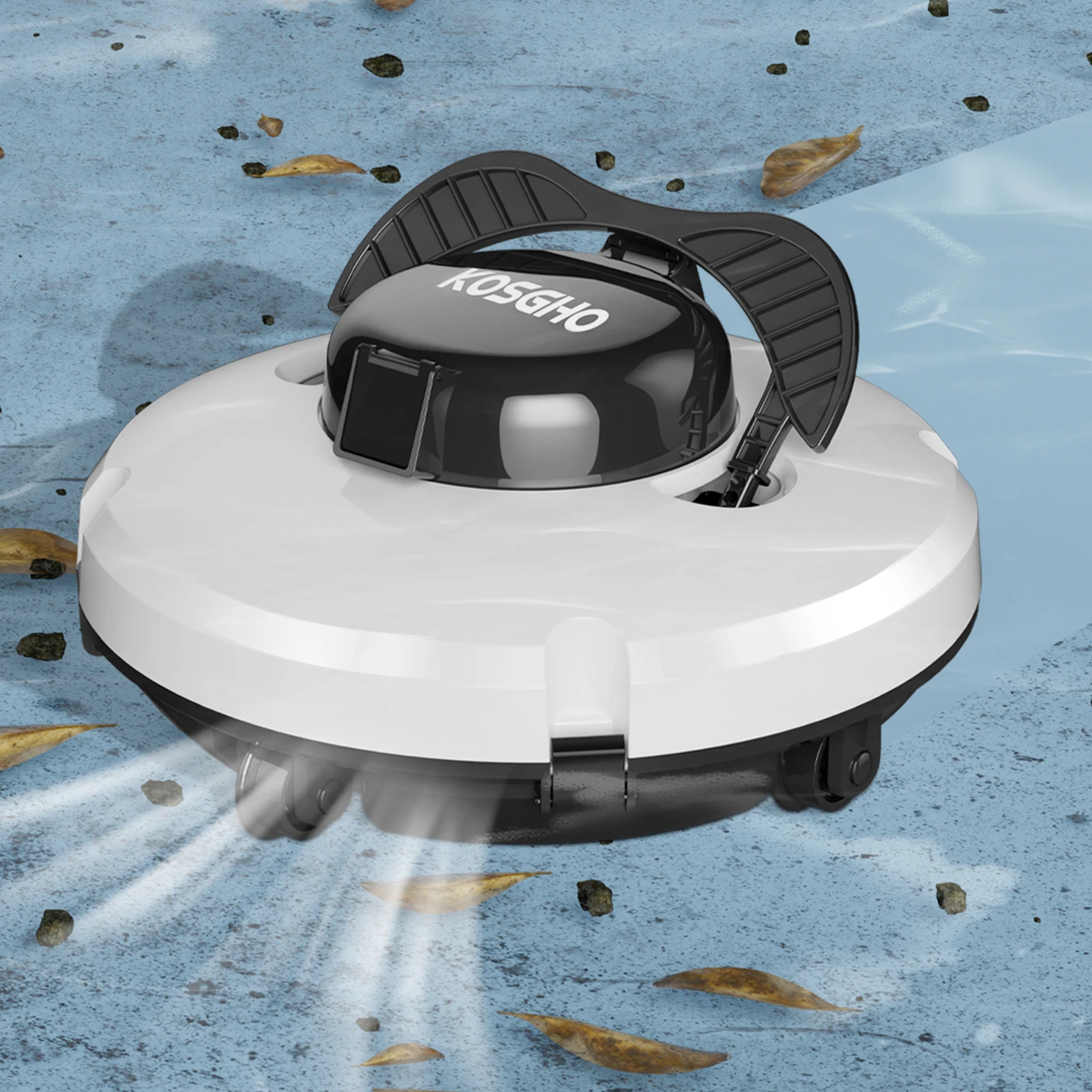 Безжична роботизирана пречистване на басейна Прахосмукачка за басейни с две двигатели на Този паркинг за басейни с плосък покритие Безжични електрически четки