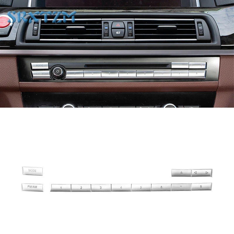 За BMW 5 6 7 Серия F10 F11 F18 F12 F07 F01 F02 Автомобилен Стайлинг на Централното Управление на CD Панел Бутон за Капака на Дръжката на Ключа Вътрешно Стикер
