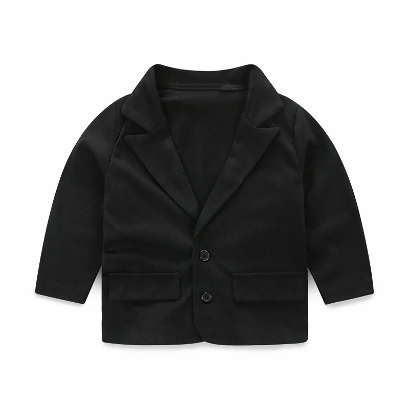 Комплекти от 3 теми, пролетно облекло за малки момчета, модерен черен костюм на джентълмен, палта + риза + Панталон + вратовръзка, бебешки дрехи за снимки на новородени BC056