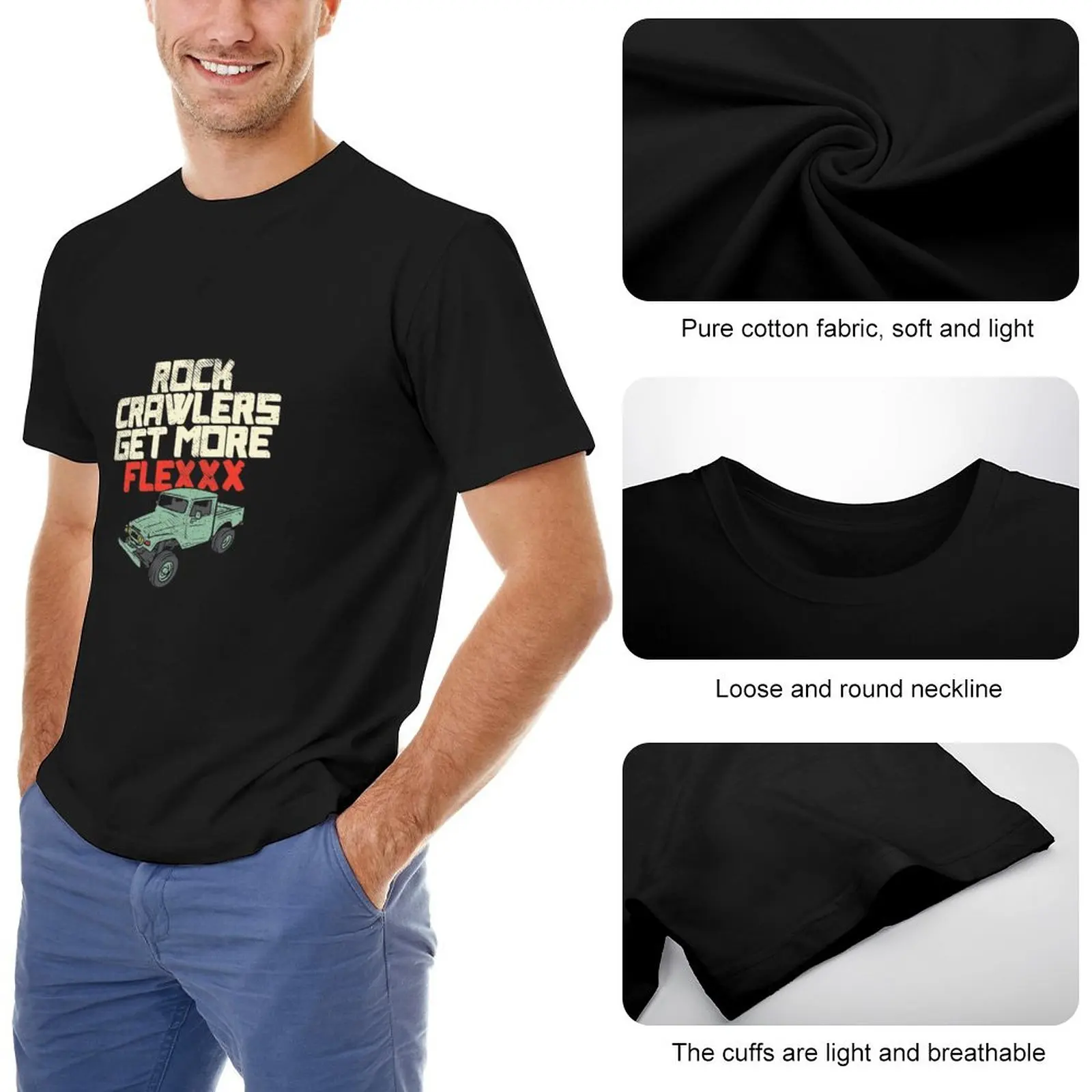 Фен Rc Rock Crawler, водачите на Рок-верижни Машини По-гъвкави, тениски, бързо съхнещи тениски, мъжки обикновена тениски, мъжки
