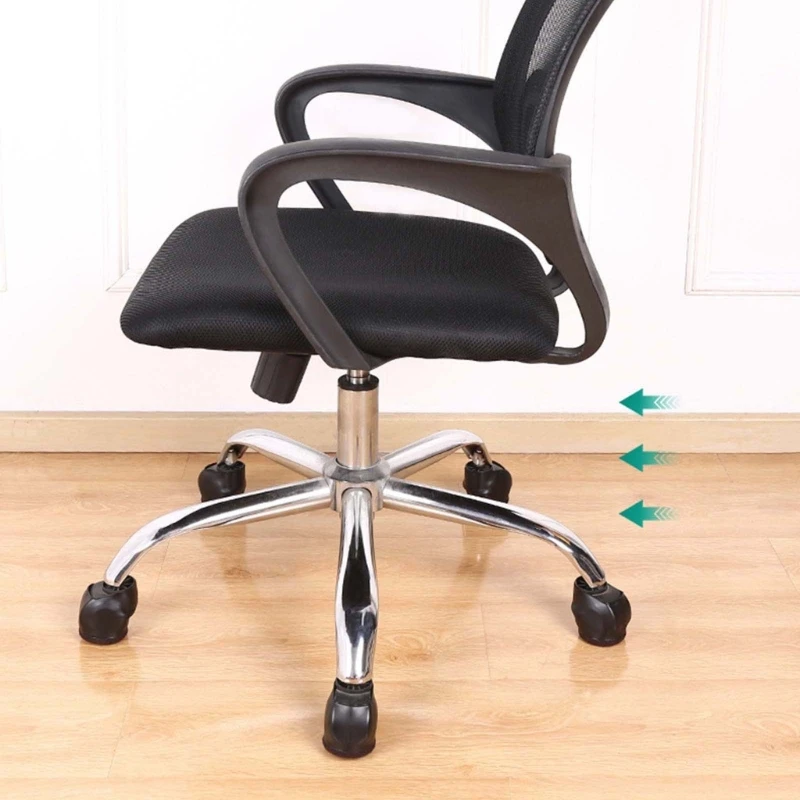 5 Опаковки мебелни крака, Противоскользящий калъф за крачета за стол от шкивом, Притежателят на валяк за компютърен стол, Защитен ръкав за офис на колела