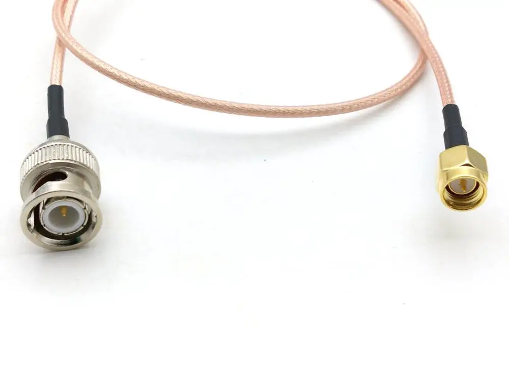 20 бр коаксиален кабел BNC male-SMA male 50 Ома RG316