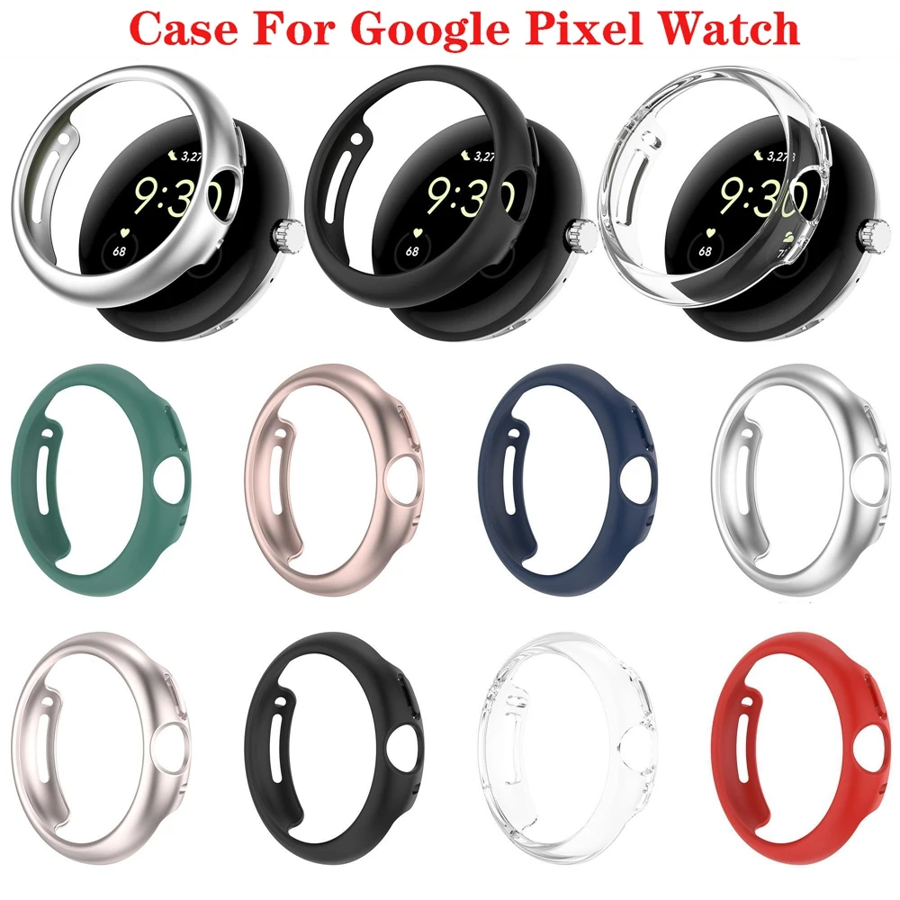 Защитен калъф за екрана Google Pixel Watch, защитен калъф от TPU, защитен калъф за екрана Pixel Watch, твърд калъф