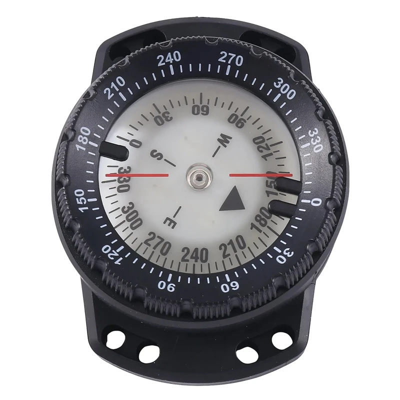 1 комплект, силни магнитни 50 м водоустойчив компас за гмуркане, аксесоари за часовници, черно и сребристо