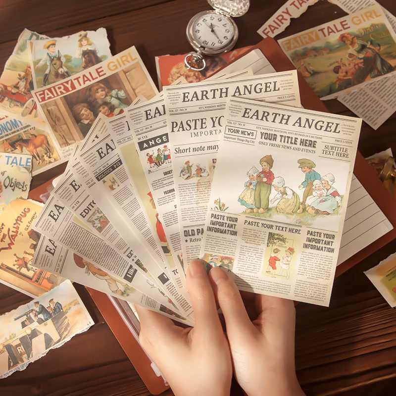 Седмично серия Fairy Tale Ретро материал за scrapbooking, ненужни списание, производство на хартиени картички, направи си сам, лека хартия, в ретро стил, фонова хартия